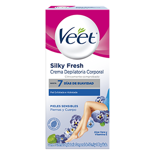 Crema para depilar tu piel sensible Silk & Fresh™